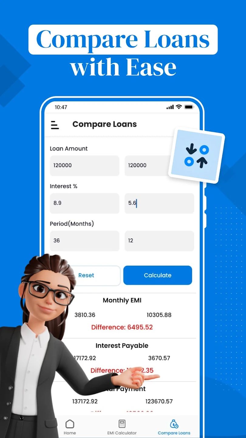 Loan EMI Calculator & Mortgage